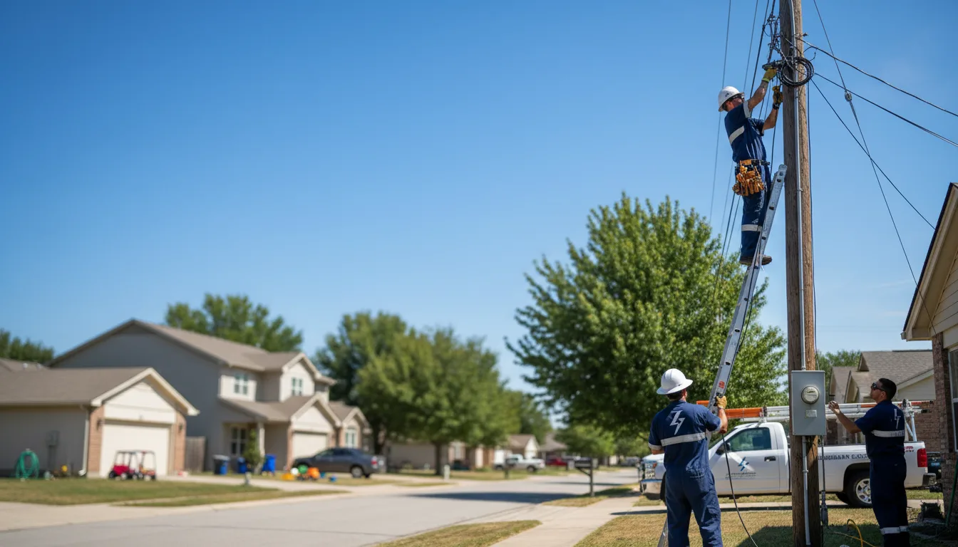Residential electrician providing installation services in Middle Point, OH